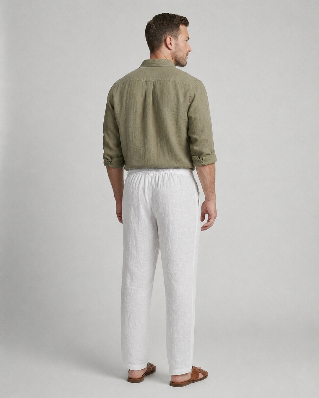 Lässige Leinenhose Herren – Sorevano