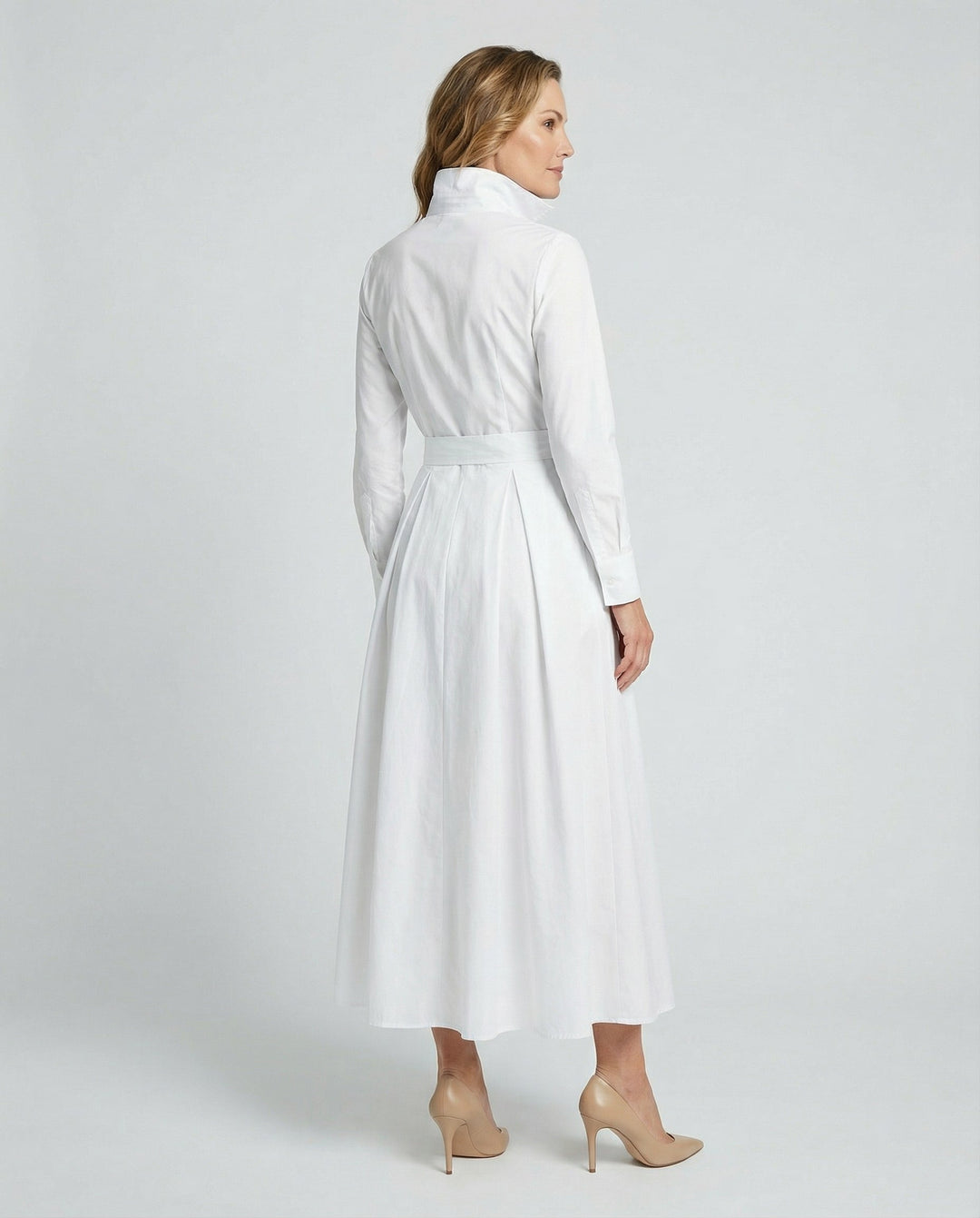 Elegante Weiße Lange Kleid
