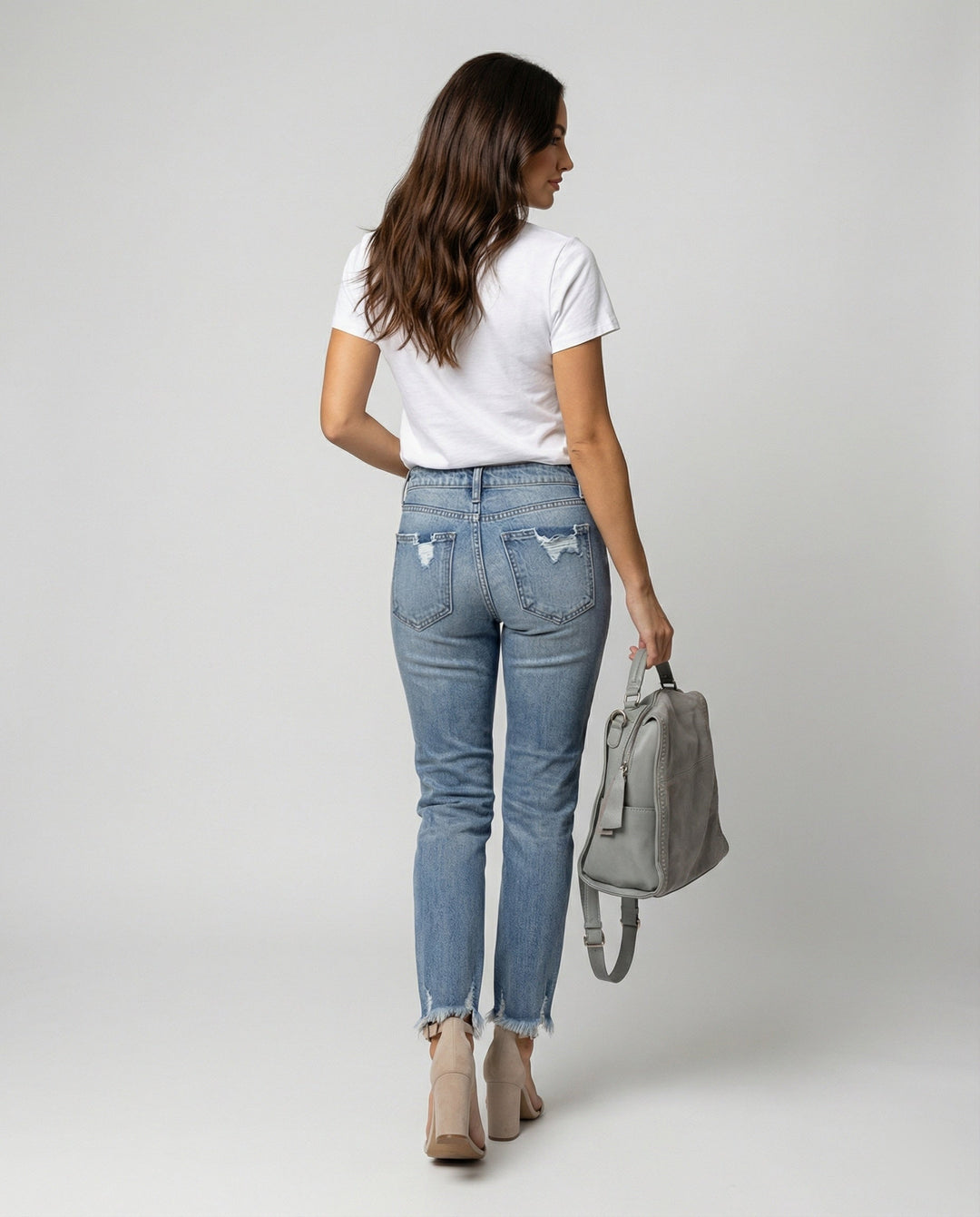 Damen Slim Fit JEchoarchivns mit Destroyed Details im Used-Look | Echoarchiv
