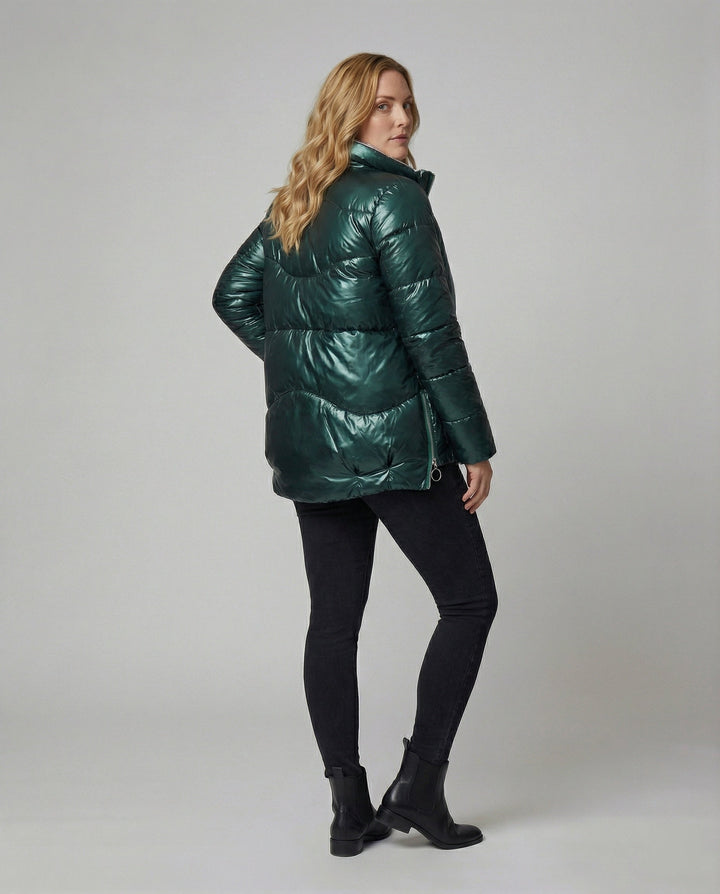 Echoarchiv Glänzende Leuchtende Stylische Jacke