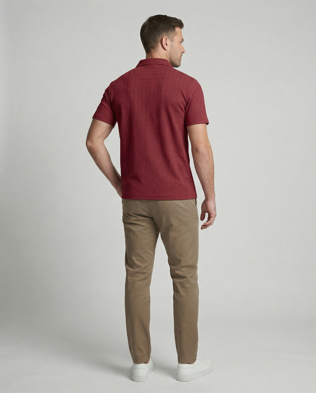 Herren Poloshirt mit Reißverschluss