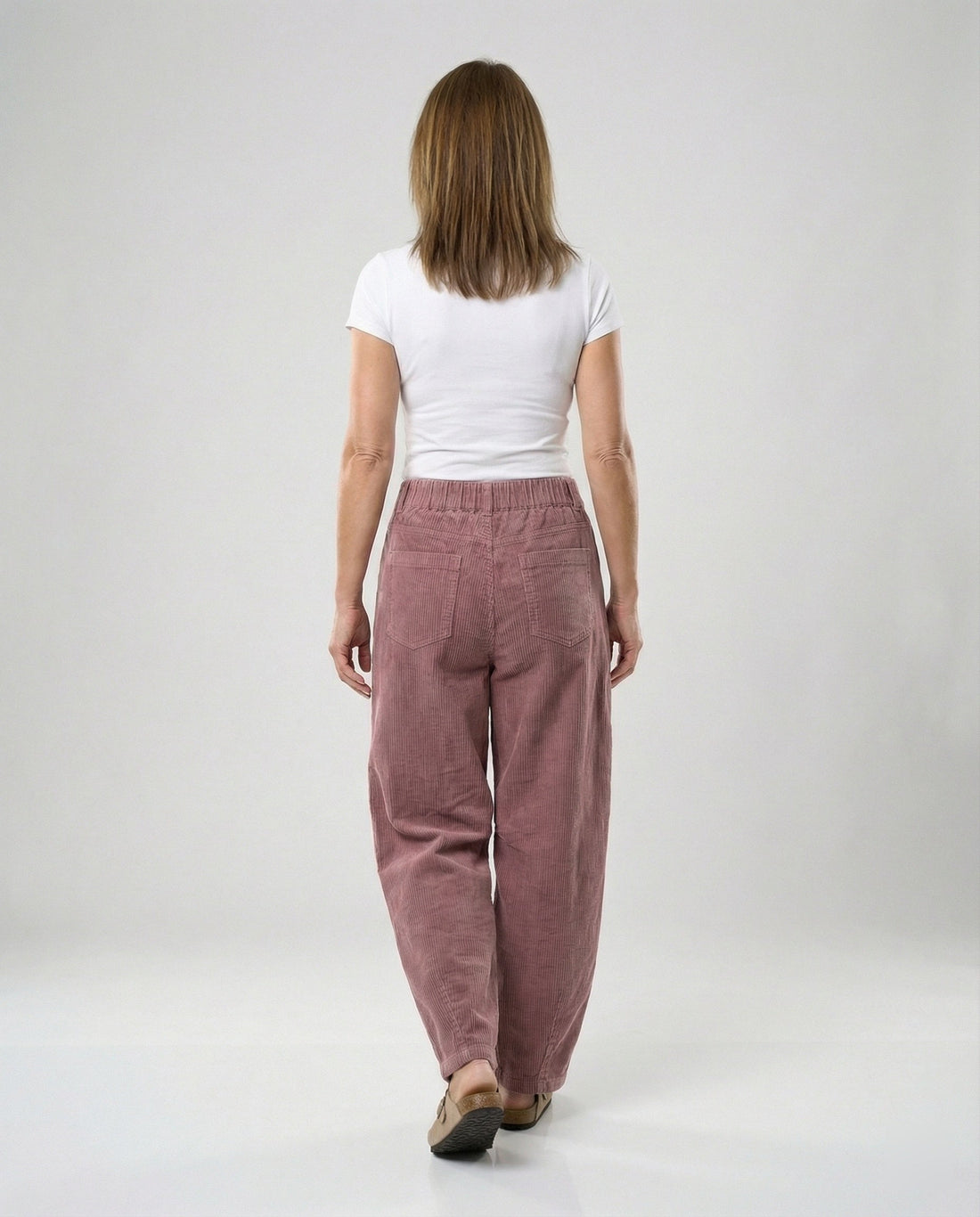 Damen Cordhose Damen weit High Waist – Avélisse