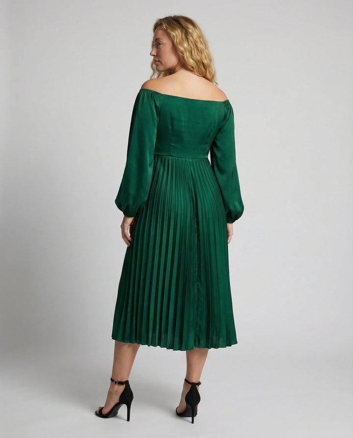 Schwangerschafts-Chaps-Maxikleider, Elegante, Plissierte, Schulterfreie Cocktailkleider – Valéora