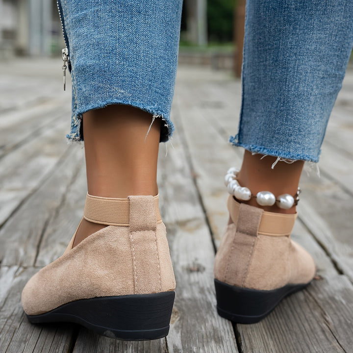 Echoarchiv | Einfache Damen Ballerinas aus Atmungsaktivem Samt