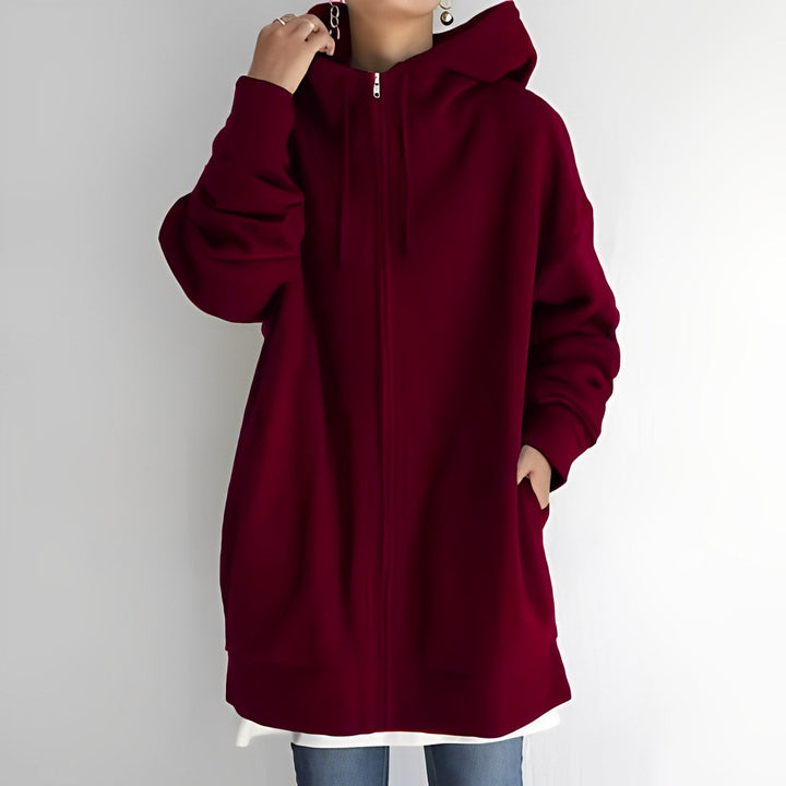 Echoarchiv | Fleece-Hoodie mit Reißverschluss