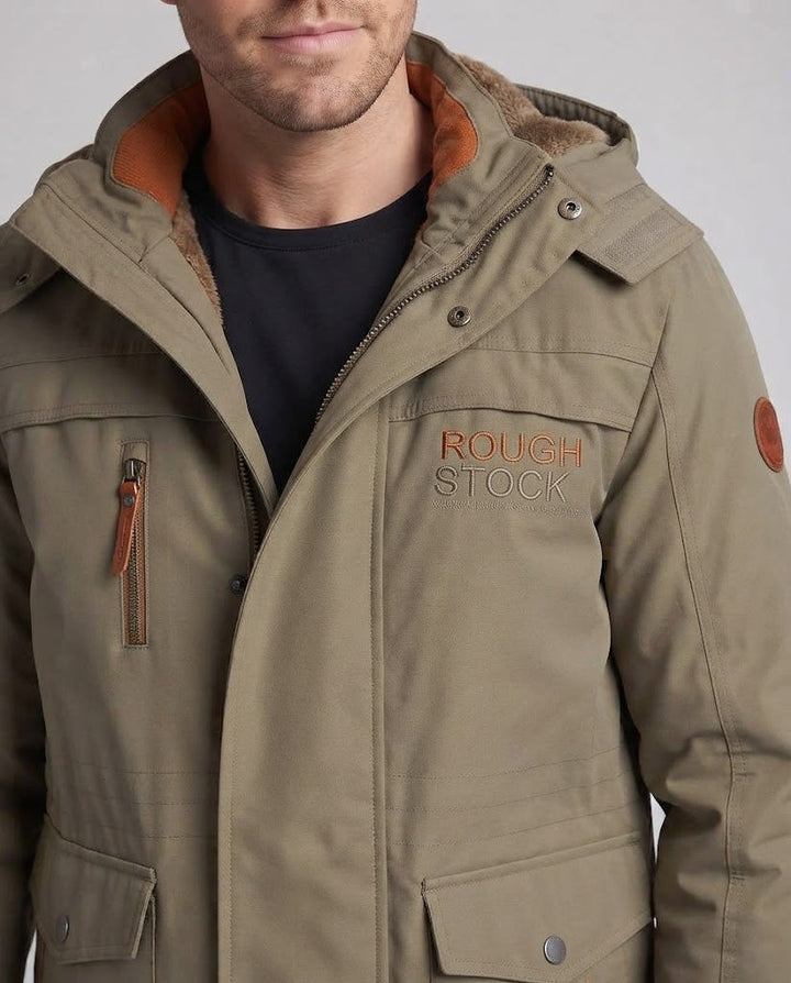 Herren Expeditionsparka mit Teddyfleece-Innenfutter, hoher Wetterschutz und Utility-Taschen Echoarchiv