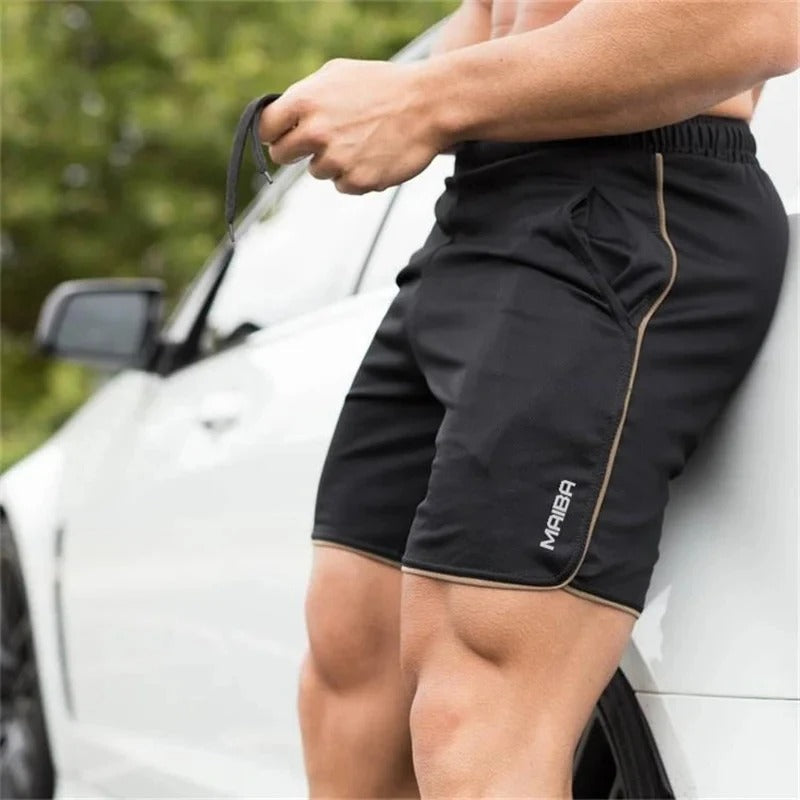 Slim Fit Badehose aus elastischem Stoff für Herren – Marzano