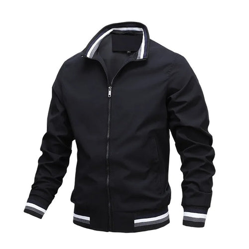 Sportliche Gestreifte Herren Mitteljahresjacke – Taviero