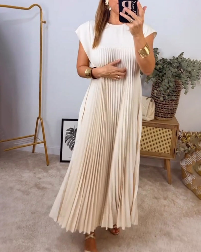 Echoarchiv | Ärmelloses Plisseekleid