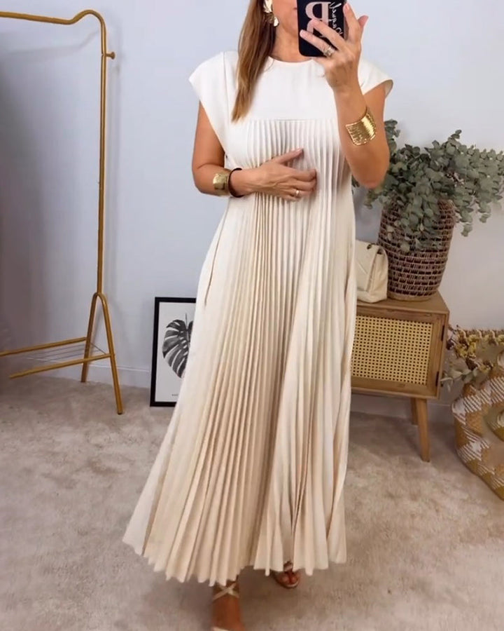 Echoarchiv | Ärmelloses Plisseekleid