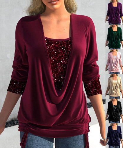 Echoarchiv | Glitzer Pailletten Top