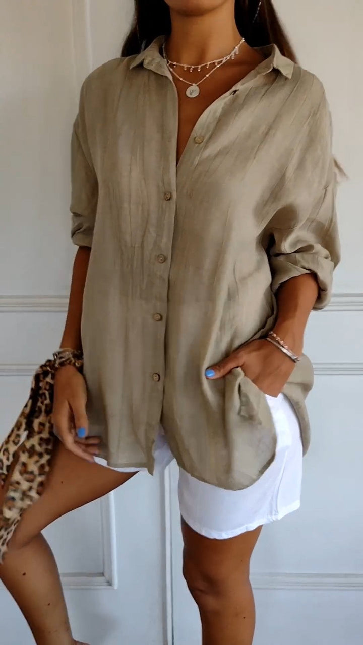 Glanzvolle Eleganz Bluse