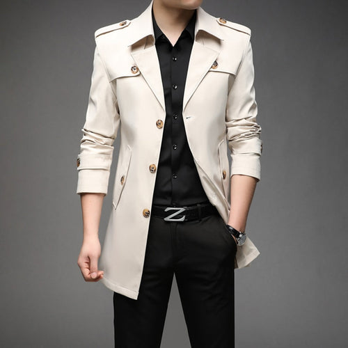 Echoarchiv | Herren Stilvoller Trenchcoat - Wasserdicht & Winddicht