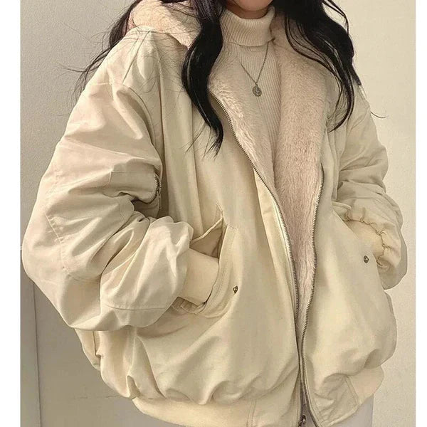Echoarchiv | Wendbare Winterjacke - Oversize-Passform