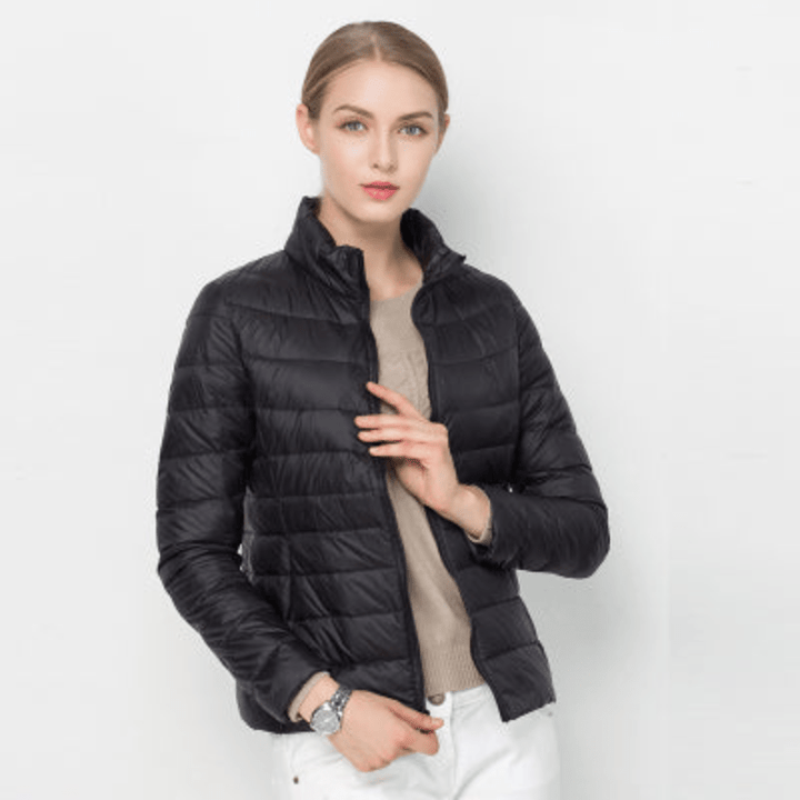 Echoarchiv | Damen Jacke Elegante Leichte Daunenjacke Trendy & Bequem