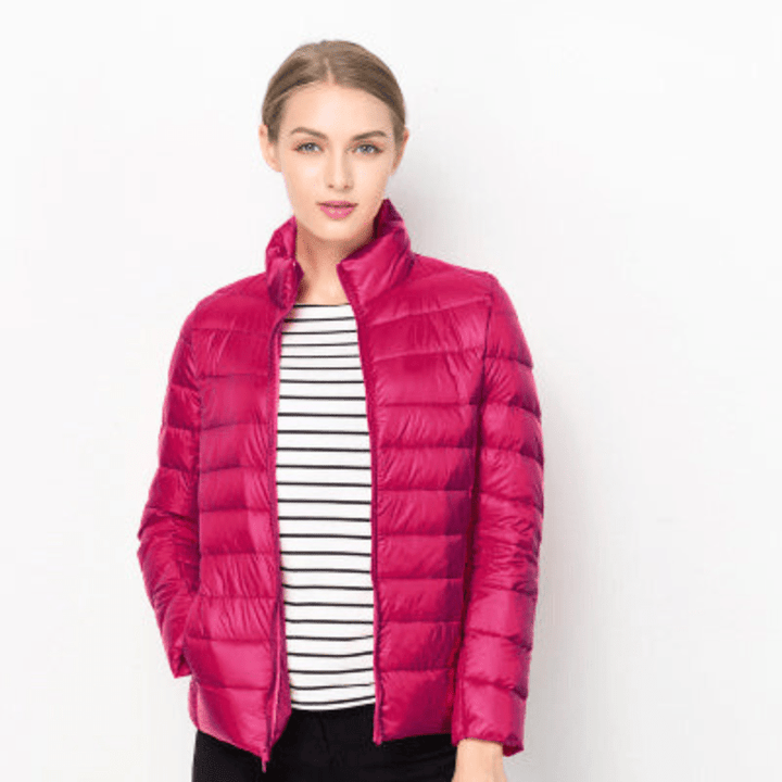 Echoarchiv | Damen Jacke Elegante Leichte Daunenjacke Trendy & Bequem