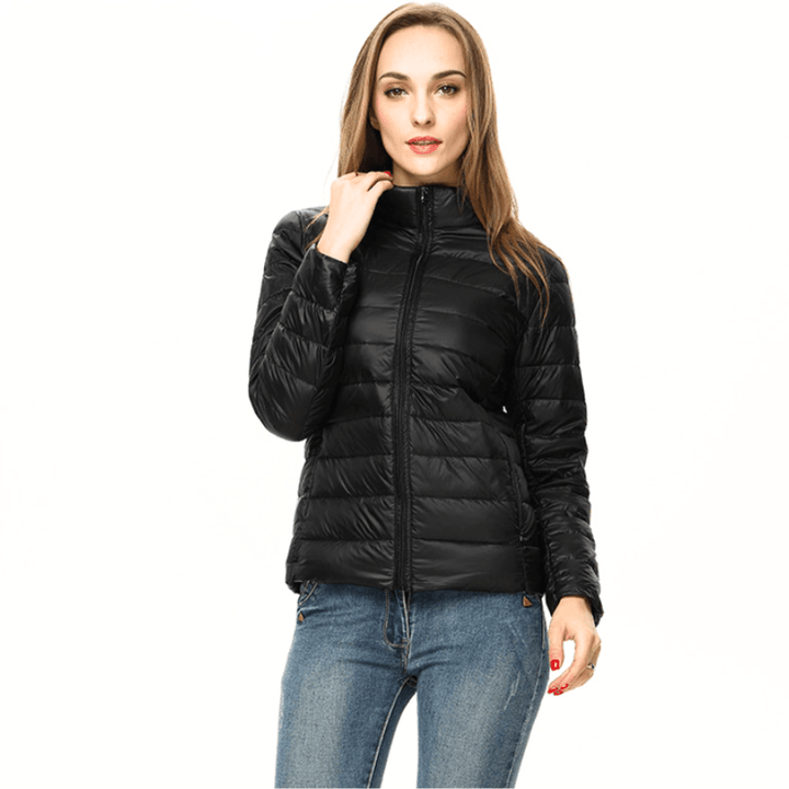 Echoarchiv | Damen Jacke Elegante Leichte Daunenjacke Trendy & Bequem