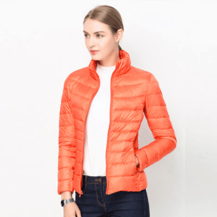 Echoarchiv | Damen Jacke Elegante Leichte Daunenjacke Trendy & Bequem