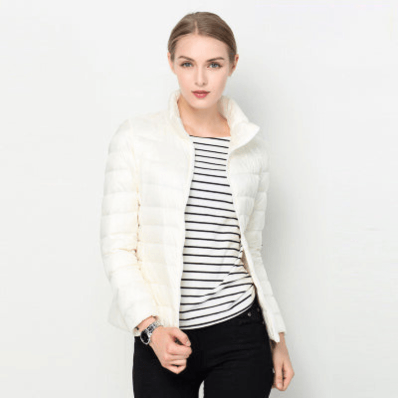 Echoarchiv | Damen Jacke Elegante Leichte Daunenjacke Trendy & Bequem
