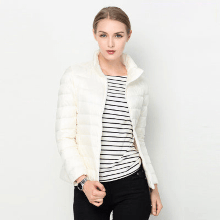 Echoarchiv | Damen Jacke Elegante Leichte Daunenjacke Trendy & Bequem