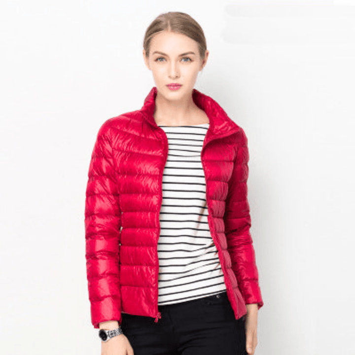 Echoarchiv | Damen Jacke Elegante Leichte Daunenjacke Trendy & Bequem