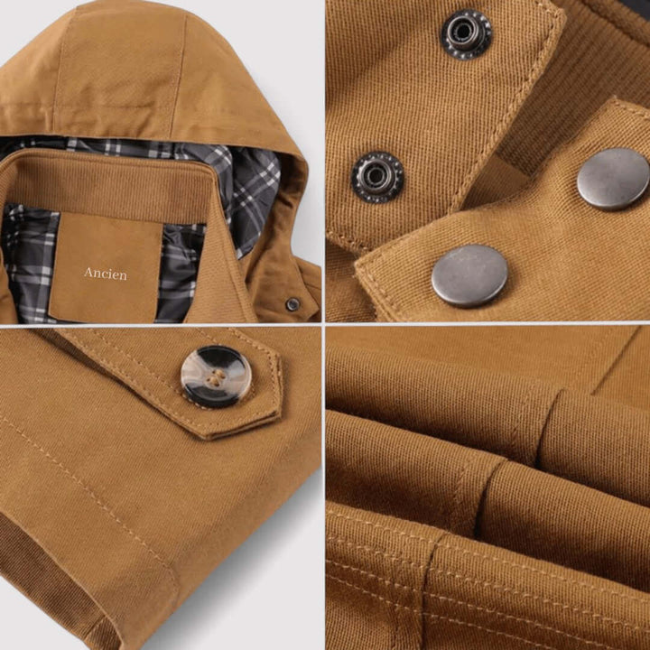 Echoarchiv | Herren wasserdichte Winterjacke mit Kapuze