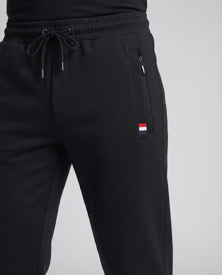 Herren sportliche Jogginghose mit elastischem Bund, Kordelzug und Reißverschlusstaschen Echoarchiv