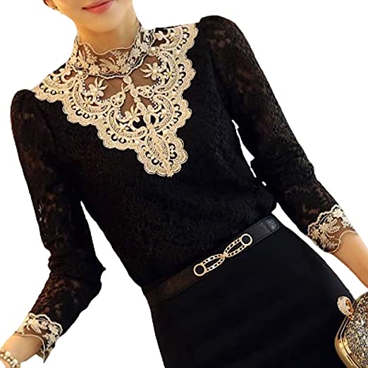 Stylische gestickte Damenbluse – Élovi