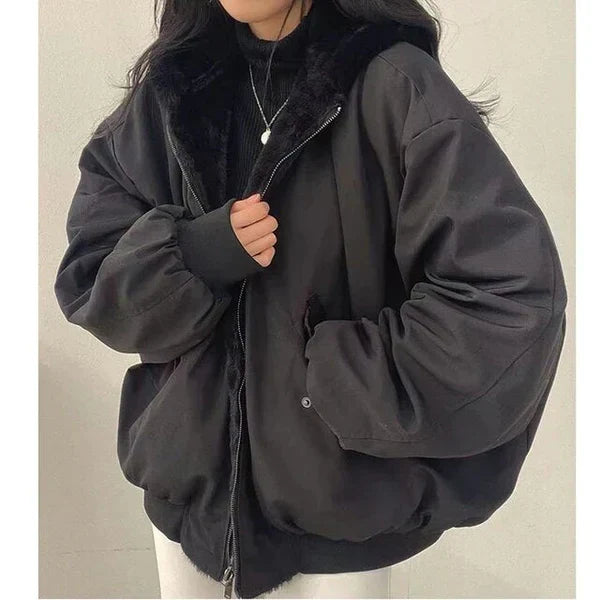 Echoarchiv | Wendbare Winterjacke - Oversize-Passform