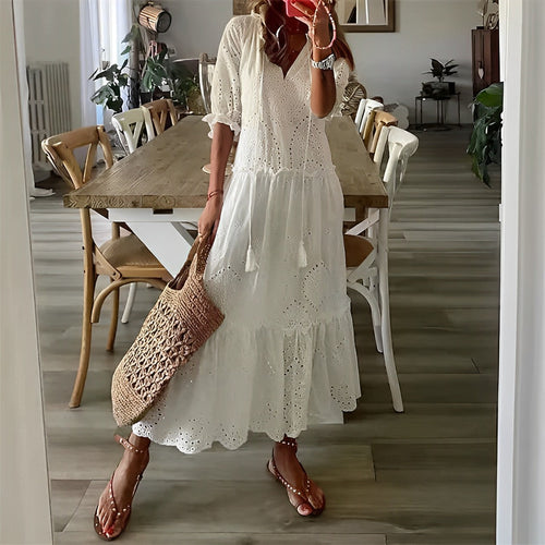 Echoarchiv | Stylisches Weißes Sommerkleid