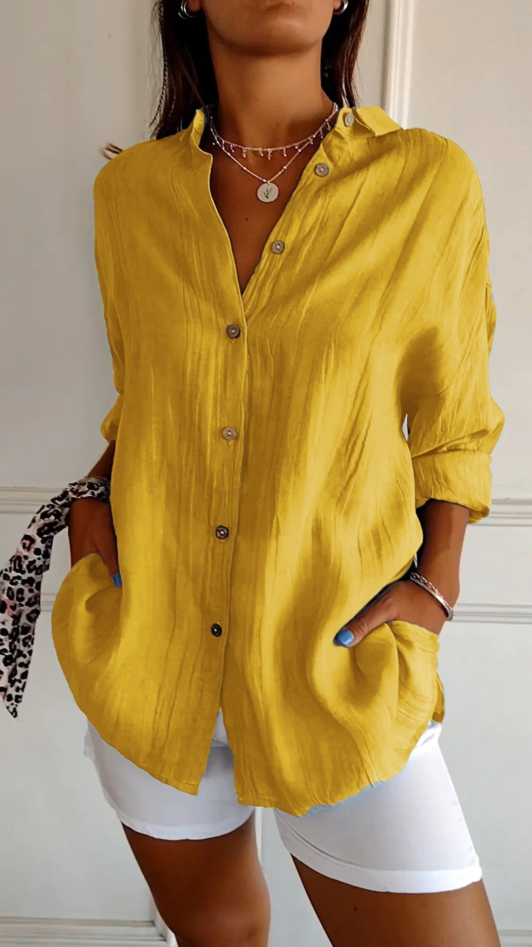 Glanzvolle Eleganz Bluse