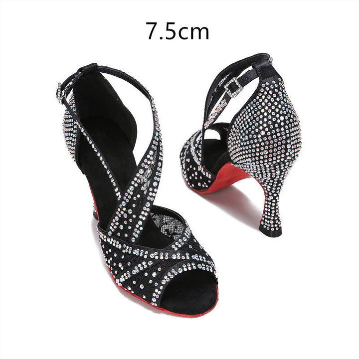 Echoarchiv | mit Diamanten Besetzte Lateinische Tanzschuhe Frauen Erwachsene