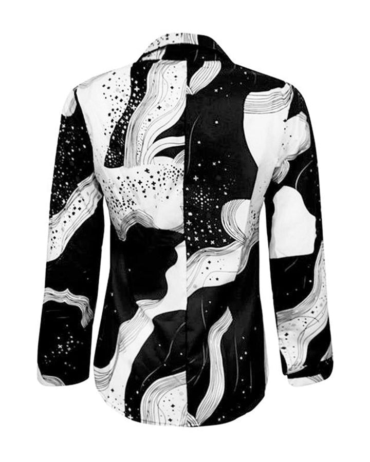schwarz weiße Bluse