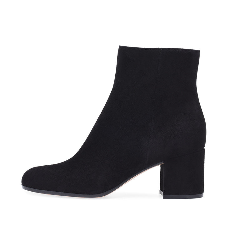 Echoarchiv | Damen Chunky Heel Rund-Toe Mittel-Hügel Stiefel