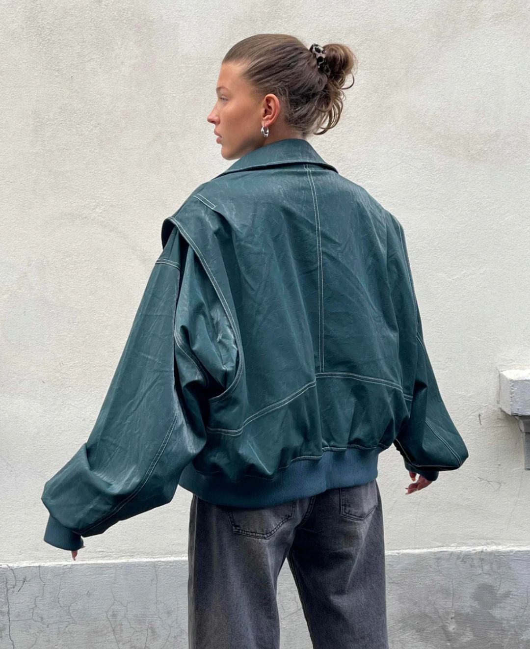 Echoarchiv | Übergröße Jacke mit Reißverschluss und Eleganter Optik