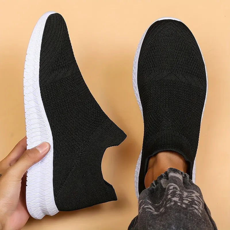 Herren Woven Knit Slip On Sock Schuhe – Tavélo
