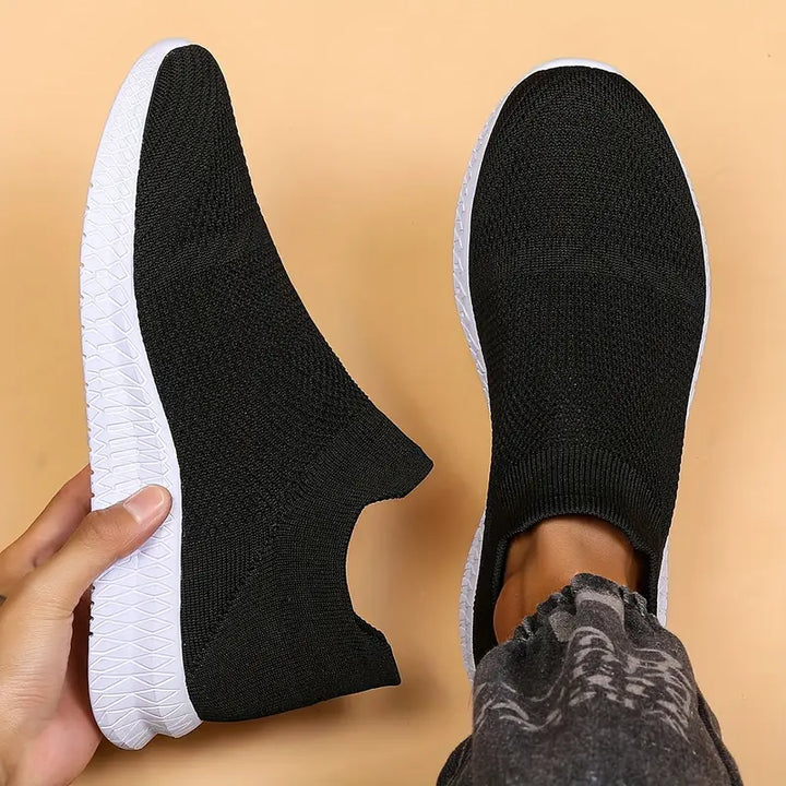 Herren Woven Knit Slip On Sock Schuhe – Tavélo