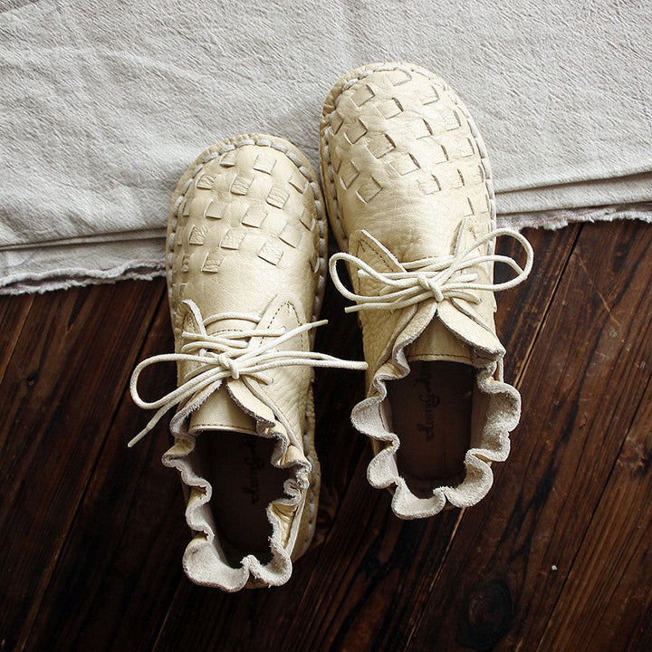Echoarchiv | Retro Künstlerisch Echtes Damen Schuhe