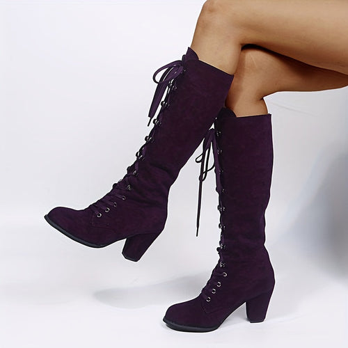 kniehohe, bequeme lange Winterstiefel für Damen – Lioré