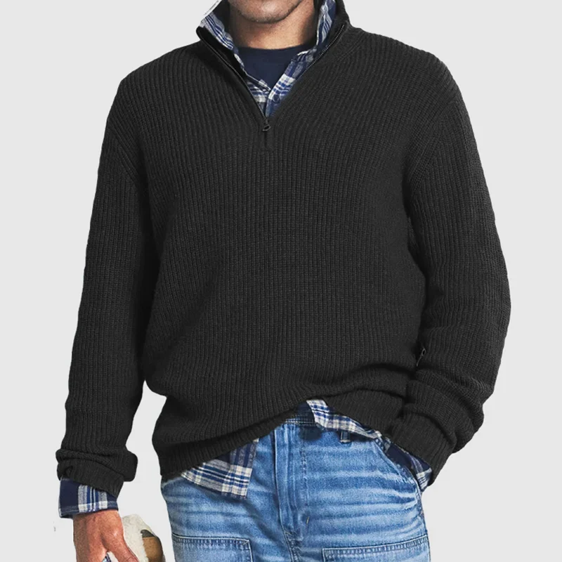 Echoarchiv | Lässiger Herren Zip-Pullover