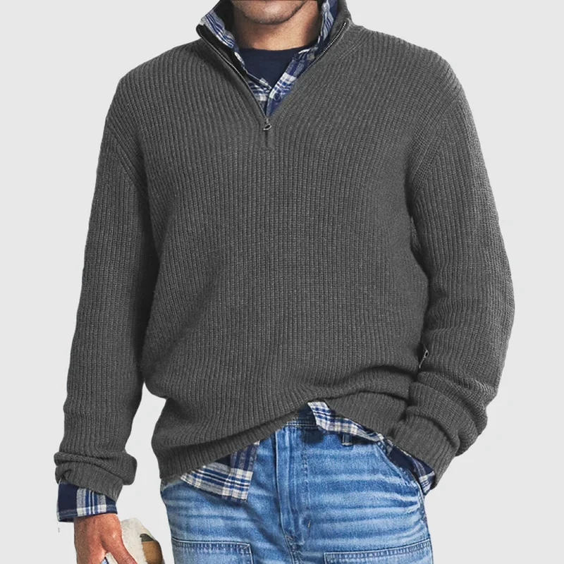 Echoarchiv | Lässiger Herren Zip-Pullover