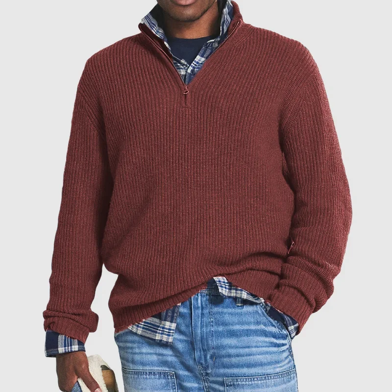 Echoarchiv | Lässiger Herren Zip-Pullover