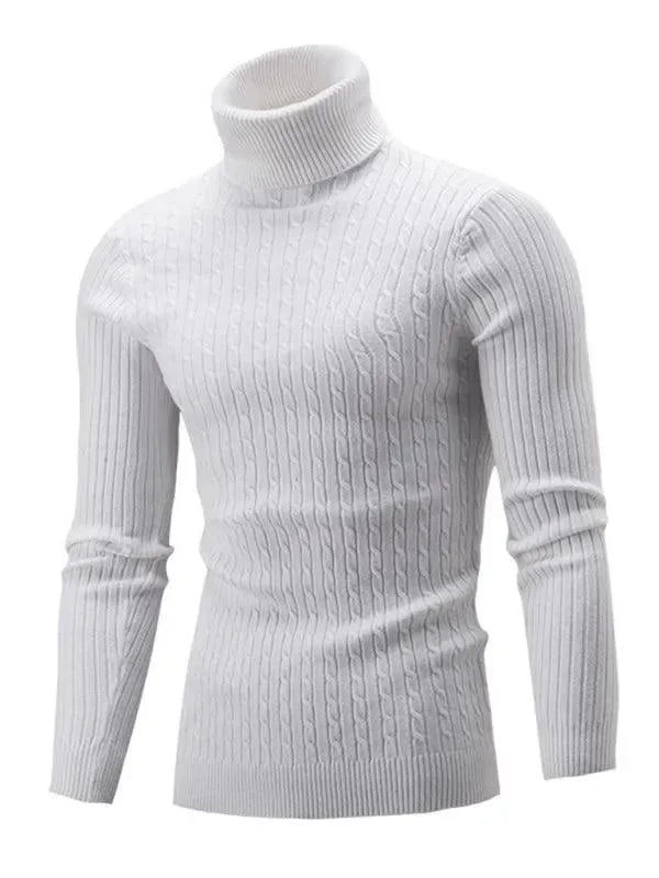 Echoarchiv | Enger Stretch Herren Pullover mit Rollkragen