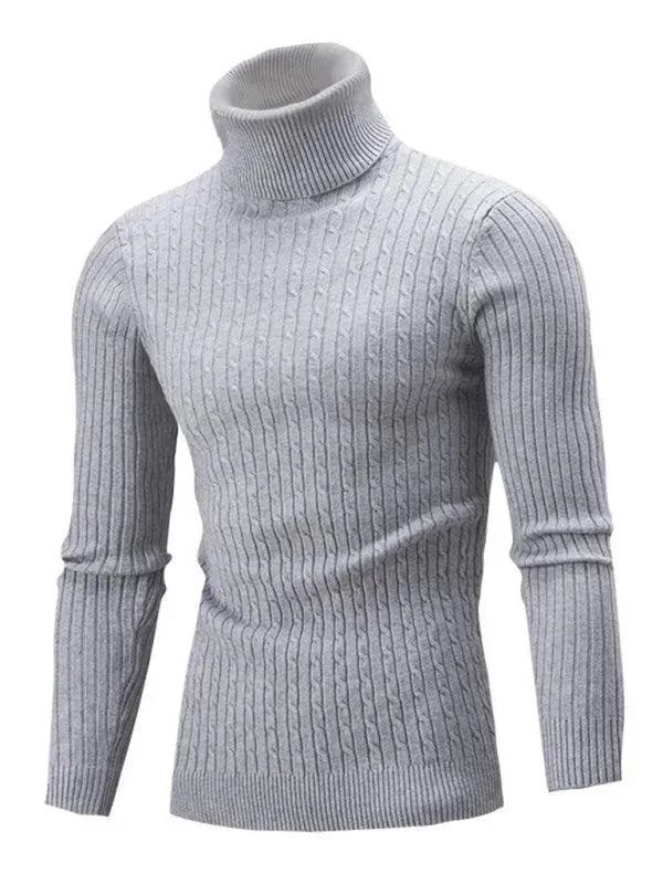 Echoarchiv | Enger Stretch Herren Pullover mit Rollkragen