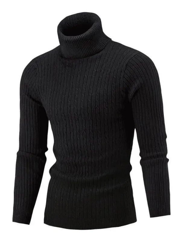 Echoarchiv | Enger Stretch Herren Pullover mit Rollkragen