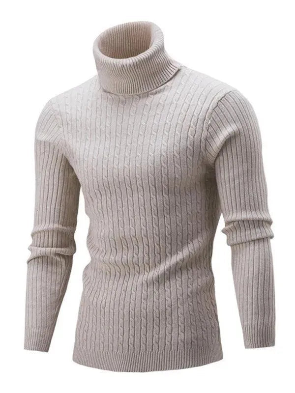 Echoarchiv | Enger Stretch Herren Pullover mit Rollkragen