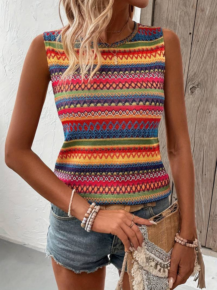 Echoarchiv | Bunt gestreiftes Tanktop