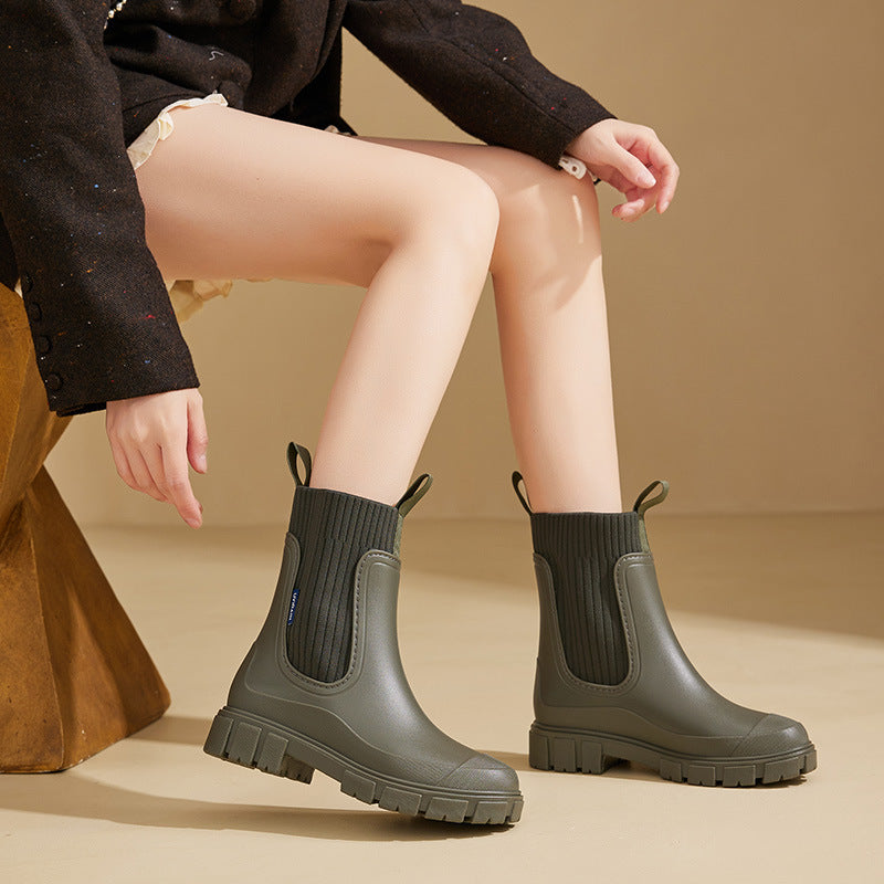 Echoarchiv | Gummistiefel - Wasserdicht mit Antirutschsohle, Perfekt für Regenwetter