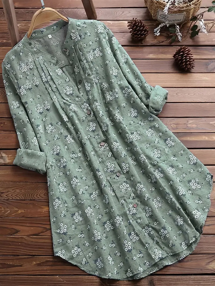Echoarchiv-Bluse | Bluse mit Blumendruck für den Sommer