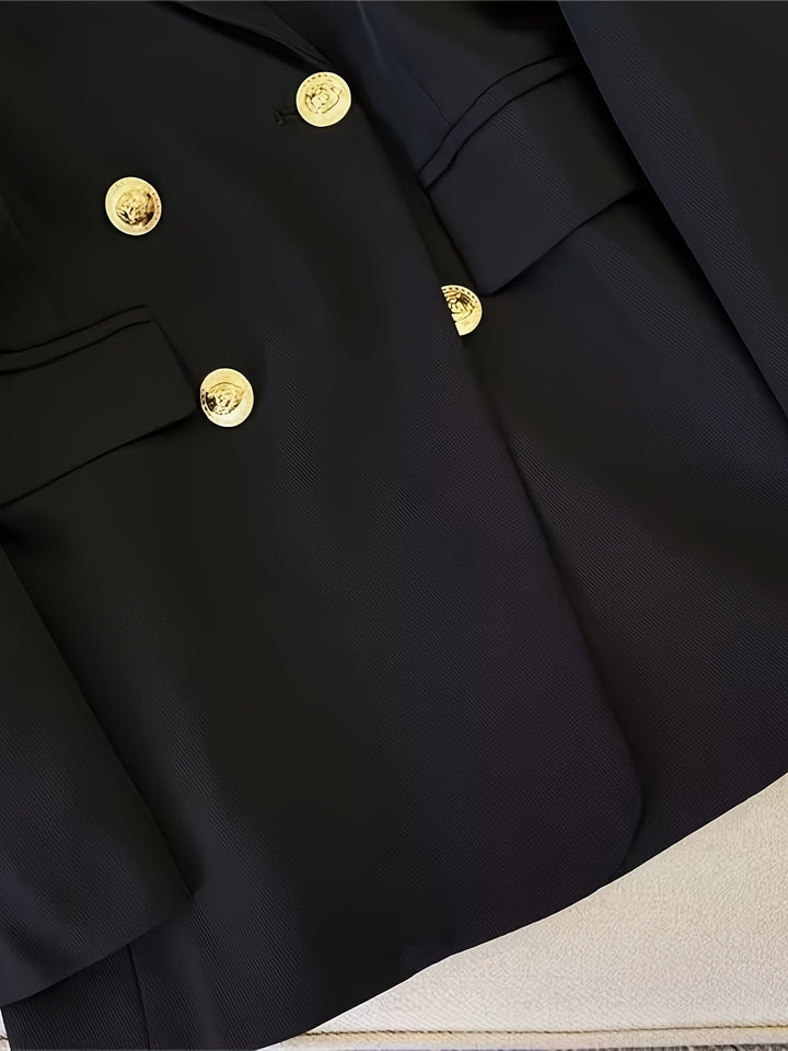 Eleganter Business Slim Blazer mit goldenen Knöpfen Ideal für alle Jahreszeiten – Valéne